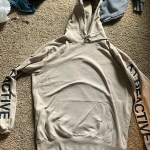 Divided, men’s cream hoodie, Size M